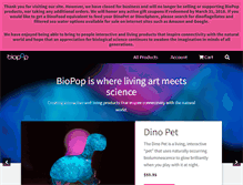 Tablet Screenshot of biopop.com